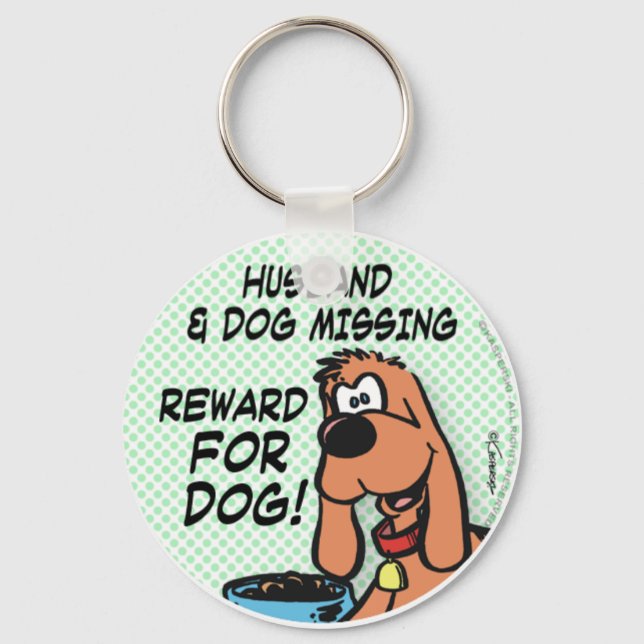 Husband and Dog Key Ring (Front)