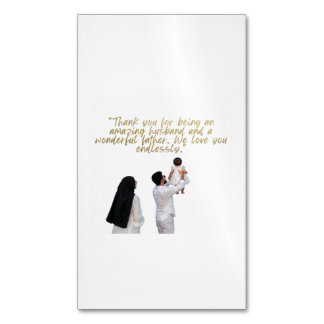 Husband and Father Appreciation Magnetic Business Card