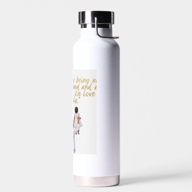 Husband and Father Appreciation Water Bottle (Left)