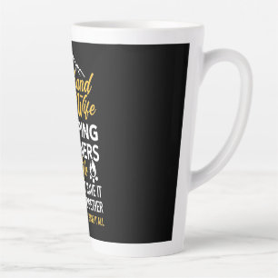Husband And Wife Camping Partner For Life Latte Mug