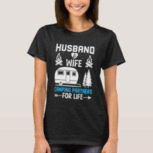 Husband And Wife Camping Partners For Life Camper T-Shirt