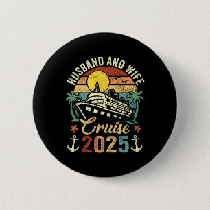 Husband And Wife Cruise 2025 Family Trip Vacation 6 Cm Round Badge