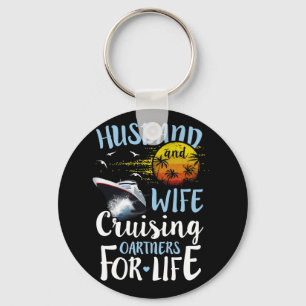 Husband and Wife Cruising Partner for Life Cruise Key Ring