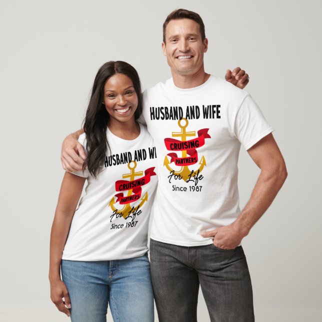 Husband and Wife Cruising Partners Cruise Matching T-Shirt (Unisex)
