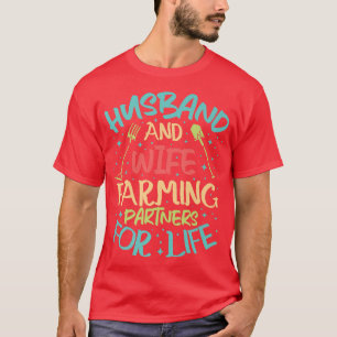 Husband And Wife Farming Partners Farmer T-Shirt