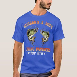Husband And Wife Fishing Partners For Life Fisherm T-Shirt