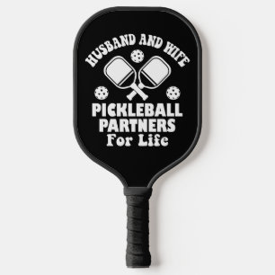 Husband And Wife Pickleball Partners For Life Cute Paddle