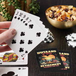 Husband and Wife Retirement Playing Cards