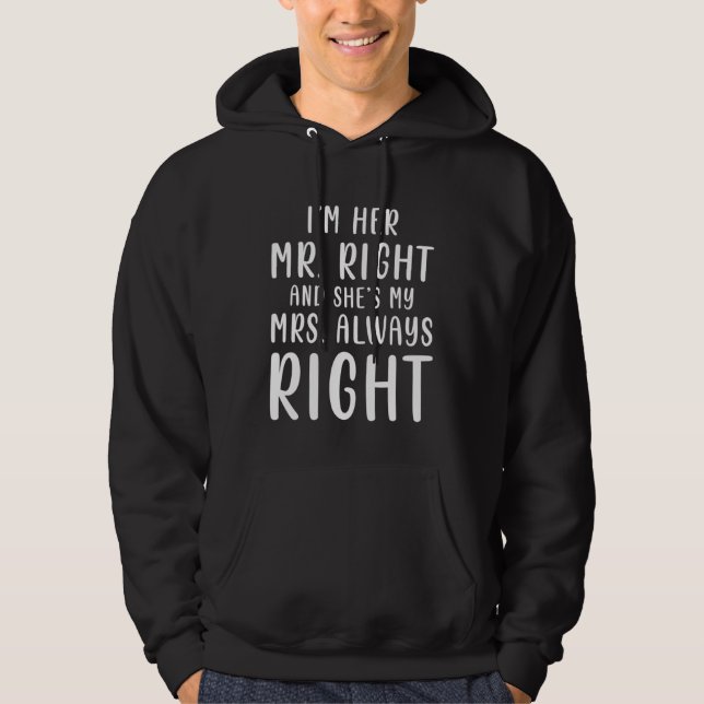 Husband and Wife  Sarcasm Quote   2 Hoodie (Front)