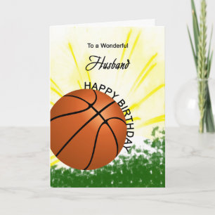 Husband Basketball Birthday Card