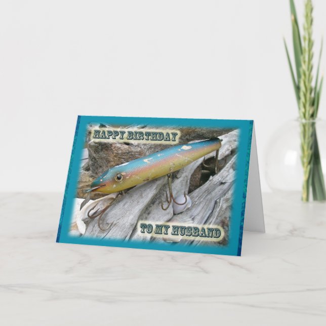 Husband Birthday Point Jude Cape Codder Lure Card (Front)