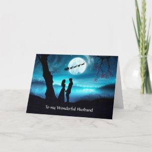 Husband Christmas Happy Holidays Custom Romantic Card