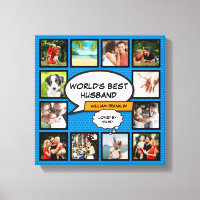 Husband Cool Modern Fun Comic Photo Collage