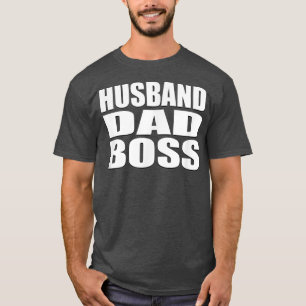 Husband Dad Boss Lovely Family Fathers Day T Shirt