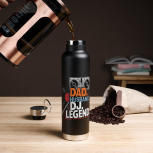 Husband Dad DJ Legend Water Bottle