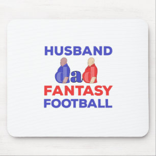 Husband Dad Fantasy Football Mouse Pad