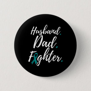 Husband Dad Fighter Polycystic Kidney Disease Pkd 6 Cm Round Badge
