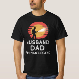 Husband Dad Fireman Legend T-Shirt