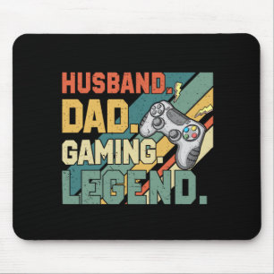 Husband Dad Gaming Legend Father's Day Mouse Pad