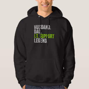Husband Dad I T Support Legend Network Admin  Offi Hoodie