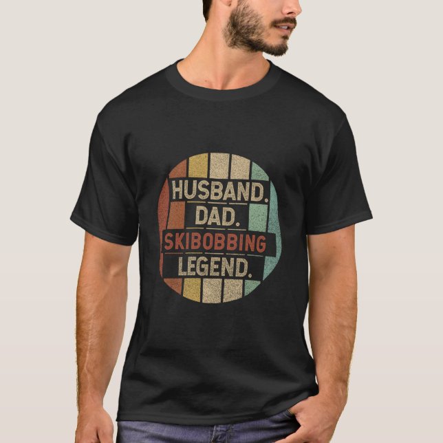 Husband Dad Skibobbing Legend T-Shirt (Front)