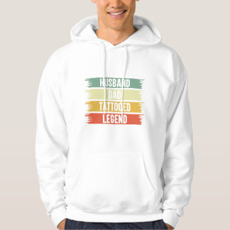 Husband Dad Tattooed Legend Men's Hoodie
