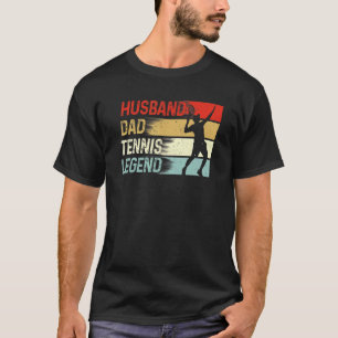 Husband Dad Tennis Legend Vintage Father's Day T-Shirt