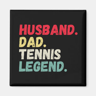 Husband dad tennis legend vintage retro funny magnet