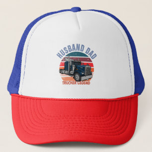 Husband Dad Trucker Legend  Trucker Hat