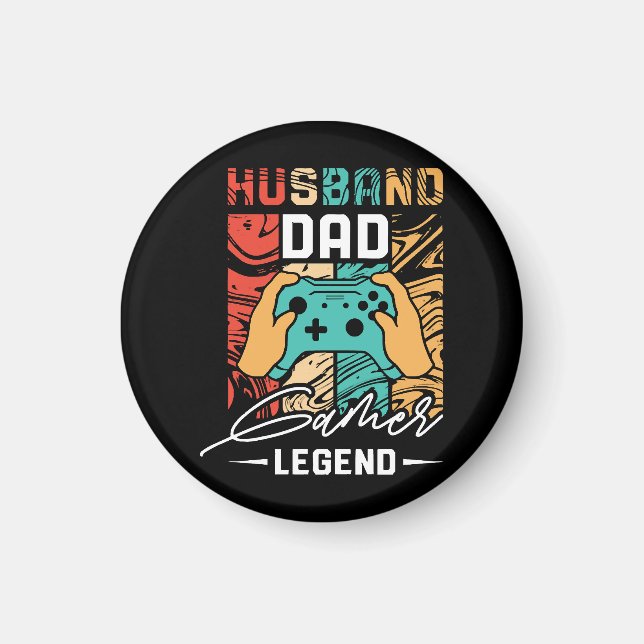 Husband Dad Video Game Legend  Magnet (Front)