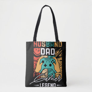 Husband Dad Video Game Legend Tote Bag