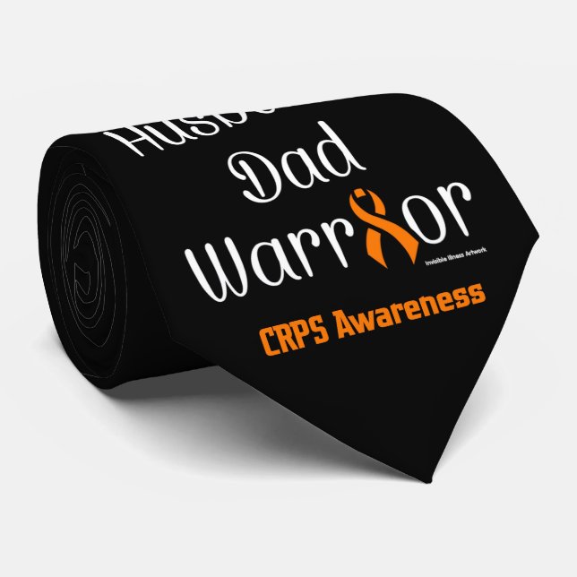 Husband Dad Warrior...CRPS Tie (Rolled)