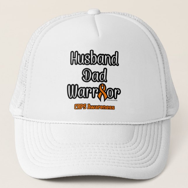 Husband Dad Warrior...CRPS Trucker Hat (Front)
