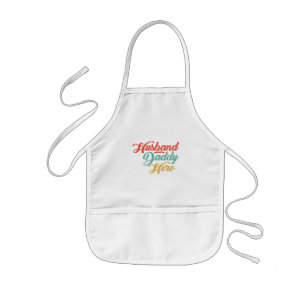 Husband, Daddy, Hero Kids Apron