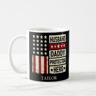Husband Daddy Protector Hero  Coffee Mug