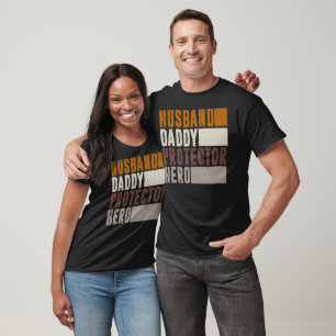 Husband Daddy Protector Hero Father's Day Gifts T-Shirt