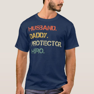 husband daddy protector hero fathers day usa Gran T-Shirt