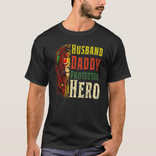 Husband Daddy Protector Hero Fathers  For Men T-Shirt