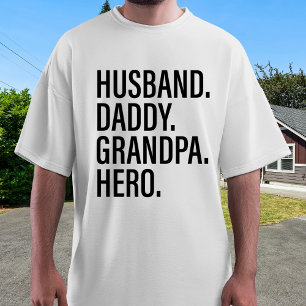 Husband Daddy Protector Hero Super Dad T-Shirt