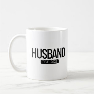 Husband Est. 2024 Matching Couple Married 2024 Coffee Mug