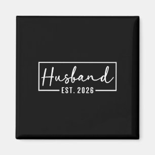Husband Est 2026 Married Couple Wedding Honeymoon Magnet