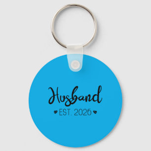 Husband Est 2026 Married Couple Wedding Party Key Ring