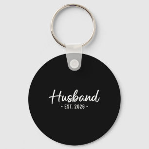 Husband Est 2026 Married Honeymoon Bride Mrs. His Key Ring