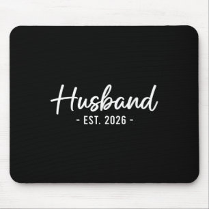 Husband Est 2026 Married Honeymoon Bride Mrs. His  Mouse Pad