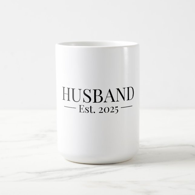 Husband Established 2025 Coffee Mug (Center)