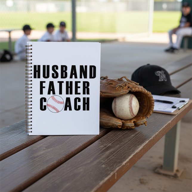 Husband Father Coach Baseball Dad Quote Planner (Creator Uploaded)