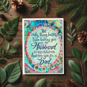 Husband Father’s Day Blue Inspirivity Card