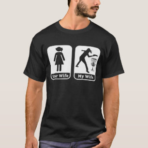 Husband Frisbees Disc Wife Disc Golf Frolf T-Shirt