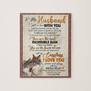 Husband Gift   Letter To My Husband From Wife Jigsaw Puzzle