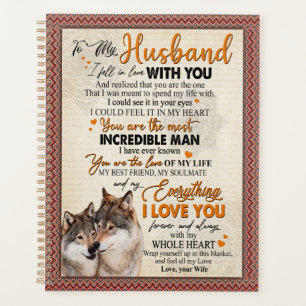 Husband Gift Letter To My Husband From Wife Planner